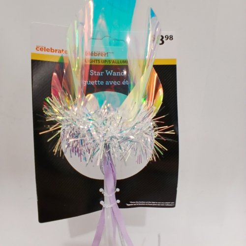 WAY TO CELEBRATE! LIGHT-UP STAR WAND - IRIDESCENT PURPLE (STYLE: WM36202) image 4