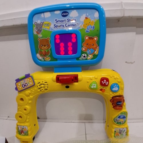 VTECH SMART SHOTS SPORTS CENTER 2-IN-1 KIDS BASKETBALL HOOP/SOCCER NET (MODEL: 80-156301) image 2