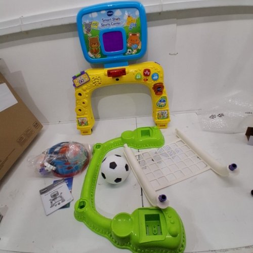VTECH SMART SHOTS SPORTS CENTER 2-IN-1 KIDS BASKETBALL HOOP/SOCCER NET (MODEL: 80-156301) image 3