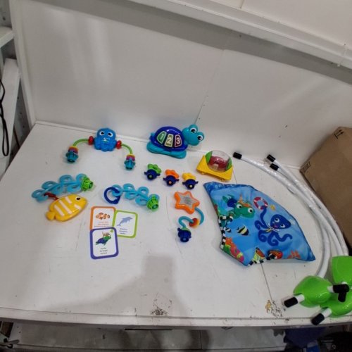 BABY EINSTEIN NEPTUNE'S OCEAN DISCOVERY JUMPER WITH ADJUSTABLE HEIGHT - 15+ MULTI-SENSORY TOYS/ACTIVITIES - 4 LANGUAGES - MULTI-COLOUR (MODEL: 10455) image 3