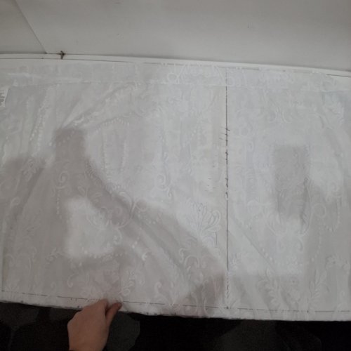 1 PANEL MAINSTAYS BOUDOIR LACE SHEER ROD POCKET WINDOW CURTAIN PANEL - 58" X 63" - WHITE image 3