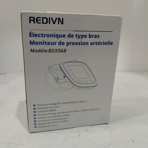 REDIVN ARM TYPE ELECTRONIC BLOOD PRESSURE MONITOR - WHITE/BLACK (MODEL: BSX568) image 2