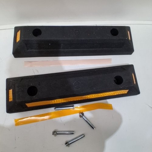 2PC PARKING WHEEL STOP BLOCKS -21.6" BLACK image 4