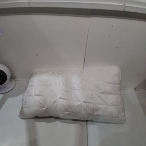 MELLOW COOLING CLOUD DESIGN PUFF PILLOW - KING 20" X 36" - WHITE image 2