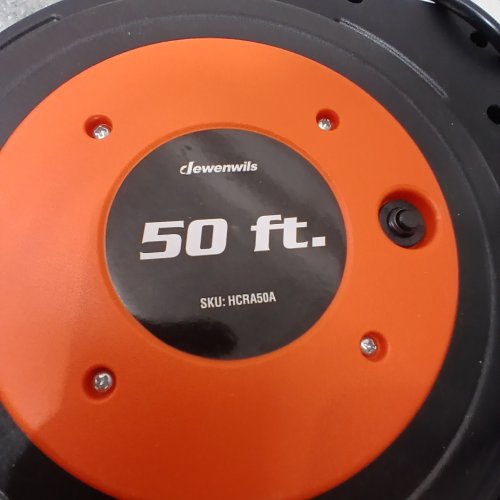 DEWENWILS HEAVY-DUTY 50FT RETRACTABLE EXTENSION CORD REEL - (MODEL: HCRA50A) image 3