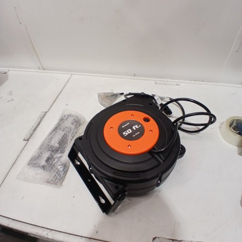 DEWENWILS HEAVY-DUTY 50FT RETRACTABLE EXTENSION CORD REEL - (MODEL: HCRA50A) image 4