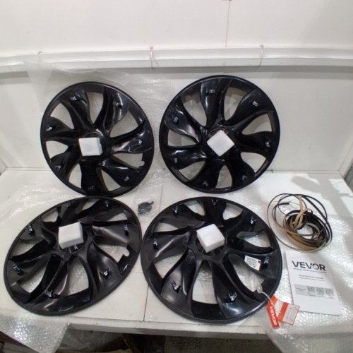 4PC VEVOR WHEEL RIM COVER HUBCAPS - R19 - BLACK (MODEL: TMY-R19-7) image 9