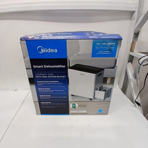 MIDEA WI-FI-SMART CONTROL DEHUMIDIFIER WITH BUILT-IN PUMP - 4500 SQ. FT - WHITE (MODEL: MAD50S1OWWCM / 2885003) image 6