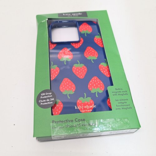KATE SPADE PROTECTIVE PHONE CASE WITH MAGSAFE FOR IPHONE 15 PRO MAX - STRAWBERRY DOTTED image 5