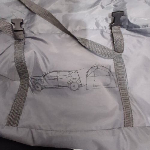 JOY TUTUS WATERPROOF SUV DOUBLE DOOR DESIGN TENT FOR CAMPING - 7.7FT X 7.7FT X 6.9FT - GREY/GREEN image 9