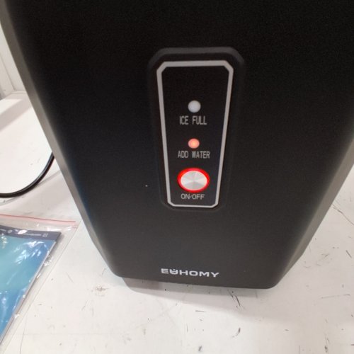 EUHOMY COUNTERTOP ICE MAKER MACHINE WITH HANDLE BASKET AND SCOOP -1.2L - MAKES 26LB/DAY - BLACK (MODEL: IM011-BBL-CAEH) image 2