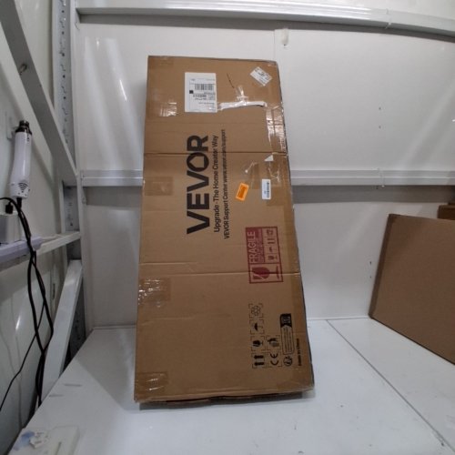 VEVOR FOLDING TABLE FOR BAR/TRADE SHOWS/HOME WITH CARRY BAG VELCRO FABRIC SHIELD AND SHELF - 38" X 34" X 15" - 110LB CAP - BLACK/SILVER - (MODEL: DX9930) image 6