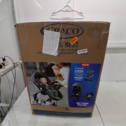GRACO MODES NEST 3-IN-1 TRAVEL SYSTEM STROLLER & CAR SEAT COMBO WITH SNUGRIDE SNUGLOCK 35 ELITE - NICO/GREY/BLACK (MODEL: 2111199) image 5