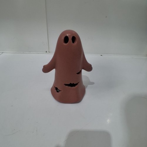 LED GHOST CERAMIC DECORATION - 6" - PINK image 3