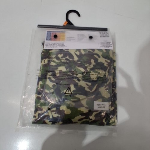 3PC BOYS RUBIES MILITARY COSTUME HAT, SHIRT AND PANTS - MEDIUM (8-10) - GREEN (STYLE: 701380) image 3