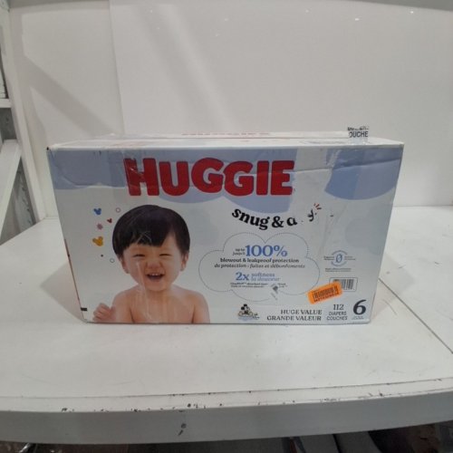 112PK HUGGIES SNUG AND DRY DIAPERS - SIZE 6 (OVER 112LBS ) - DISNEY BABY MICKEY MOUSE (MODEL: 56459) image 2