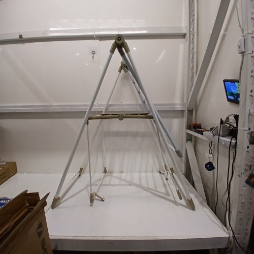 SONGMICS CLOTHES DRYING RACK GULLWING SPACE-SAVING LAUNDRY RACK FOLDABLE FOR EASY STORAGE 61" X 24" X 44.5" - BEIGE BROWN (MODEL: ULLR52W02) image 3