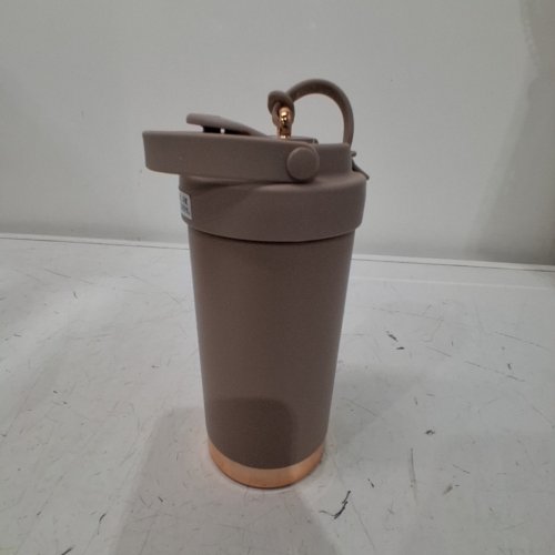 OHUFALL STAINLESS STEEL CERAMIC LINER COFFEE CUP WITH STRAW - 300ML -MELLOW COFFEE image 2