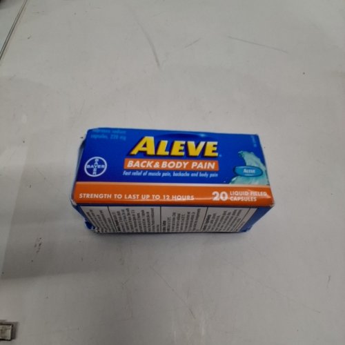 20 CAPS ALEVE BACK & BODY PAIN LIQUID FILLED CAPSULES, 220MG image 2