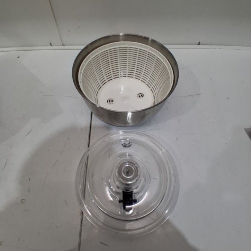 MIU HAND OPERATED DISHWASHER SAFE SALAD SPINNER - 6L - STAINLESS STEEL (MODEL: 2863207) image 2