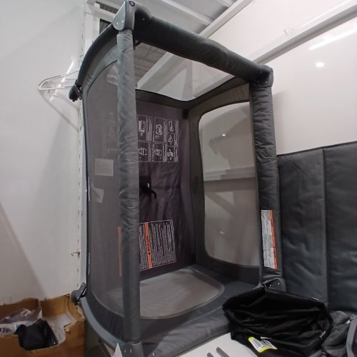 PAMO BABE 4-IN-1 PLAYARD WITH MOSQUITO NET & CHANGING TABLE, TOY BAR- DARK GRAY (MODEL: P9123B01) image 5