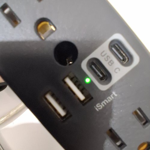 ADDTAM USB WALL TAP POWER STRIP - 10 PORTS - BLACK (MODEL: AD5110) image 2