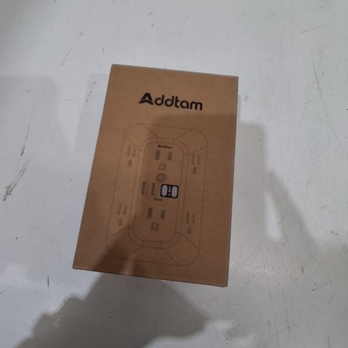 ADDTAM USB WALL TAP POWER STRIP - 10 PORTS - BLACK (MODEL: AD5110) image 5