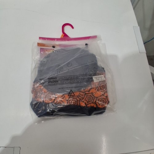 3PC GIRL'S RUBIES WITCH COSTUME - MEDIUM (8/10) - BLACK/ORANGE (STYLE: SORCERESS) image 3