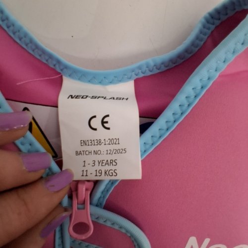 KID'S NEO-SPLASH LIFE JACKET - 1-3 YEARS / 24.3 LBS-41.8 LBS - PINK / BLUE (MODEL : P24FS00580PS) image 3