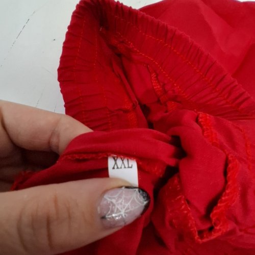 DRAWSTRING JOGGING PANTS - XXL - RED image 3