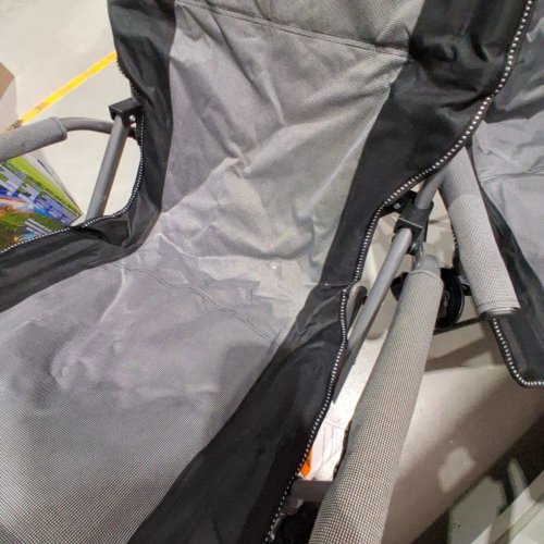 2PK SUPERRELLA OUTDOOR PORTABLE HEAVY DUTY CAMPING CHAIRS WITH CUP HOLDER & STORAGE BAG - BLACK/GREY (MODEL: SCC2323GY-2) image 3