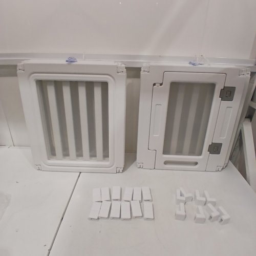 HIDOG 10-PANEL ACRYLIC DOG PLAYPEN - 60" X 40" X 23" - WHITE (MODEL: BTMYKLWL-10W) image 3