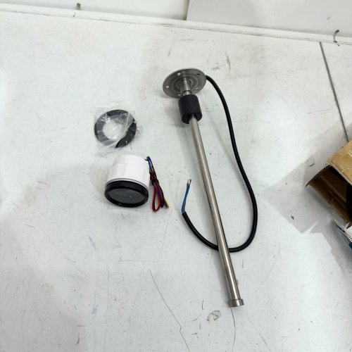RATCHROLL MAINE FUEL SENDING UNIT & GAUGE KIT - 12.8" - SILVER image 2
