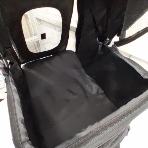 VIVO 4-WHEEL FOLDABLE PET STROLLER CARRIER -UP TO 30LB -BLACK (MODEL: ‎STROLR-V001K) image 4