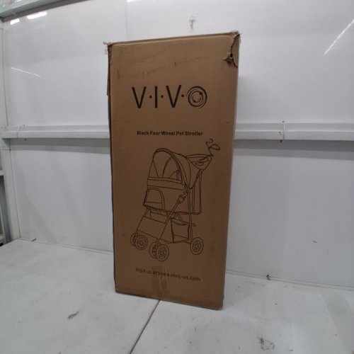 VIVO 4-WHEEL FOLDABLE PET STROLLER CARRIER -UP TO 30LB -BLACK (MODEL: ‎STROLR-V001K) image 6