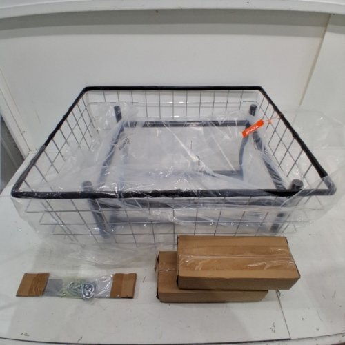 WIRE LAUNDRY CART BASKET WITH WHEELS - 4.5 BUSHEL, 32" X 21" X 30" - BLACK - (MODEL: FW-6913A) image 2