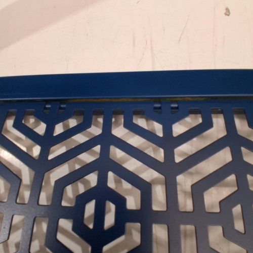 OUTDOOR METAL GARDEN BENCH - 47" - BLUE image 6