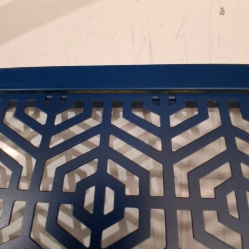 OUTDOOR METAL GARDEN BENCH - 47" - BLUE image 7