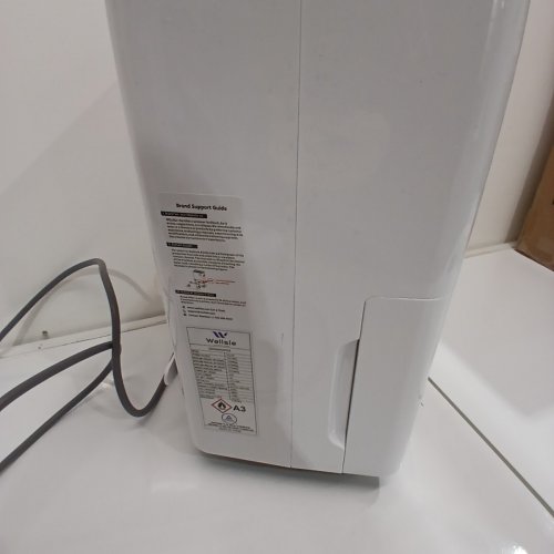 WELLSLE 40 PINT DEHUMIDIFIER WITH DRAIN HOSE - 0.4 GALLON WATER TANK - WHITE (MODEL: YDL12P) image 4