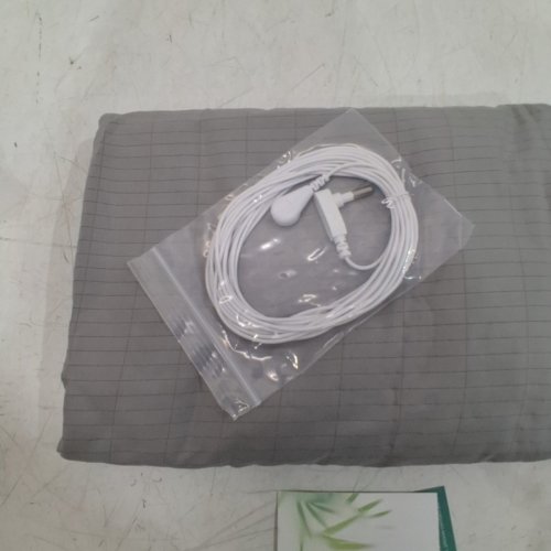 PREMIUM GROUNDING SHEET WITH 15FT CABLE FOR SLEEP SUPPORT & STRESS RELIEF - QUEEN -GREY image 4
