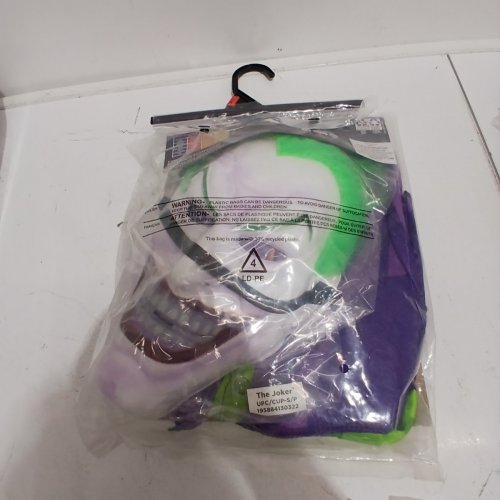 2PC BOYS RUBIES JOKER COSTUME WITH MASK - SMALL (4-6) PURPLE / GREEN image 3