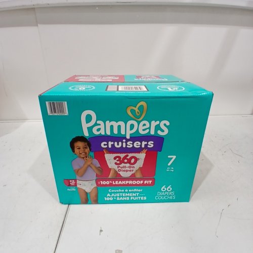 66PK PAMPERS PULL ON CRUISERS 360˚ FIT DISPOSABLE BABY DIAPERS - 41LBS+ - SIZE 7 image 2