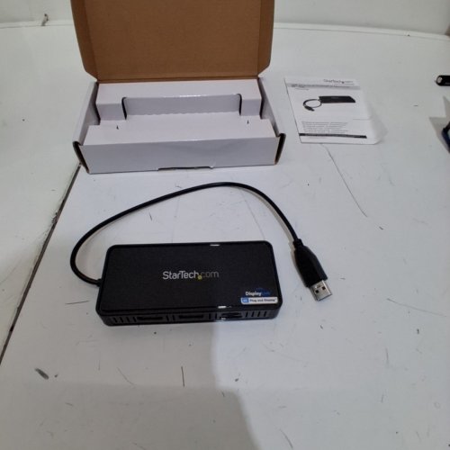 STARTECH USB 3.0 MINI DOCK WITH DUAL DISPLAYPORT 4K 60HZ GIGABIT ETHERNET PORT, PORTABLE DISPLAYLINK USB-A LAPTOP ADAPTER - BLACK - (MODEL:USBA2DPGB) image 3