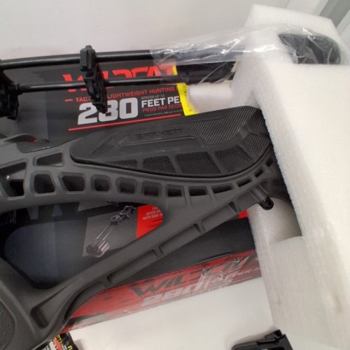 BARNETT WILDCAT CRX LIGHTWEIGHT TATICAL RECURVE CROSSBOW WITH RED/GREEN 3 DOT SCOPE, QUICK DETACH QUIVER & 2 HEADHUNTER BOLTS - 280 FPS - 66LBS - BLACK/RED (MODEL: BAR78232) image 7