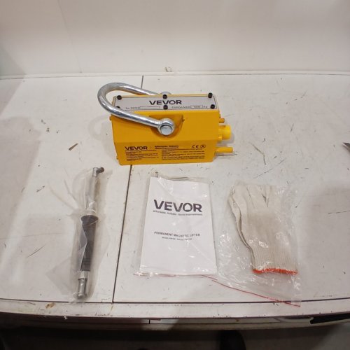 MAGNETIC LIFTER WITH RELEASE, HEAVY DUTY HOIST MAGNET - 2200 LBS / 1000KG CAPACITY - YELLOW (MODEL: PM-1000) image 4