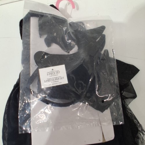 3PC DARK MAGIC DRAGON COSTUME SET - SMALL (4-6) - BLACK (STYLE: 40943BK(S)) image 3
