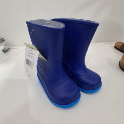 BOY'S GEORGE TODDLER RAIN BOOTS - 5 - BLUE (STYLE: 77SPLASHY23) image 2