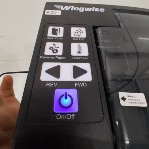 AUTO FEED PAPER SHREDDER - 120 V, 150-SHEET AUTO / 6-SHEET MANUAL CAPACITY (MODEL: A-WW-S8106) image 2