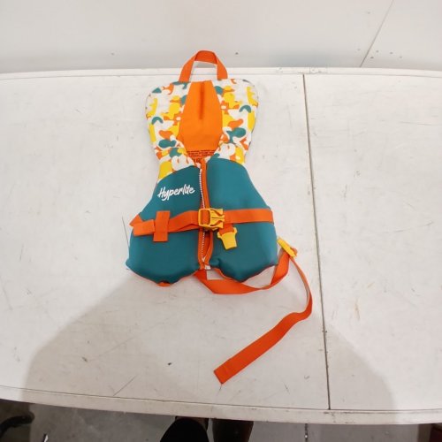 KIDS HYPERLITE INFANT CHILD PFD LIFE VEST - UP TO 30LBS - BLUE/GREY/ORANGE (STYLE: 1819491) image 2