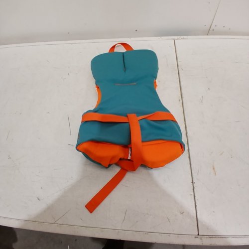KIDS HYPERLITE INFANT CHILD PFD LIFE VEST - UP TO 30LBS - BLUE/GREY/ORANGE (STYLE: 1819491) image 5